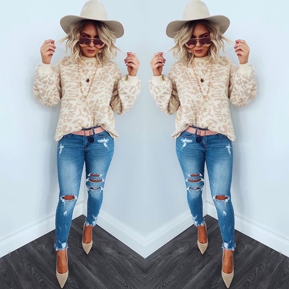 Main Strip Sweaters - NWOT Animal Print Sweater